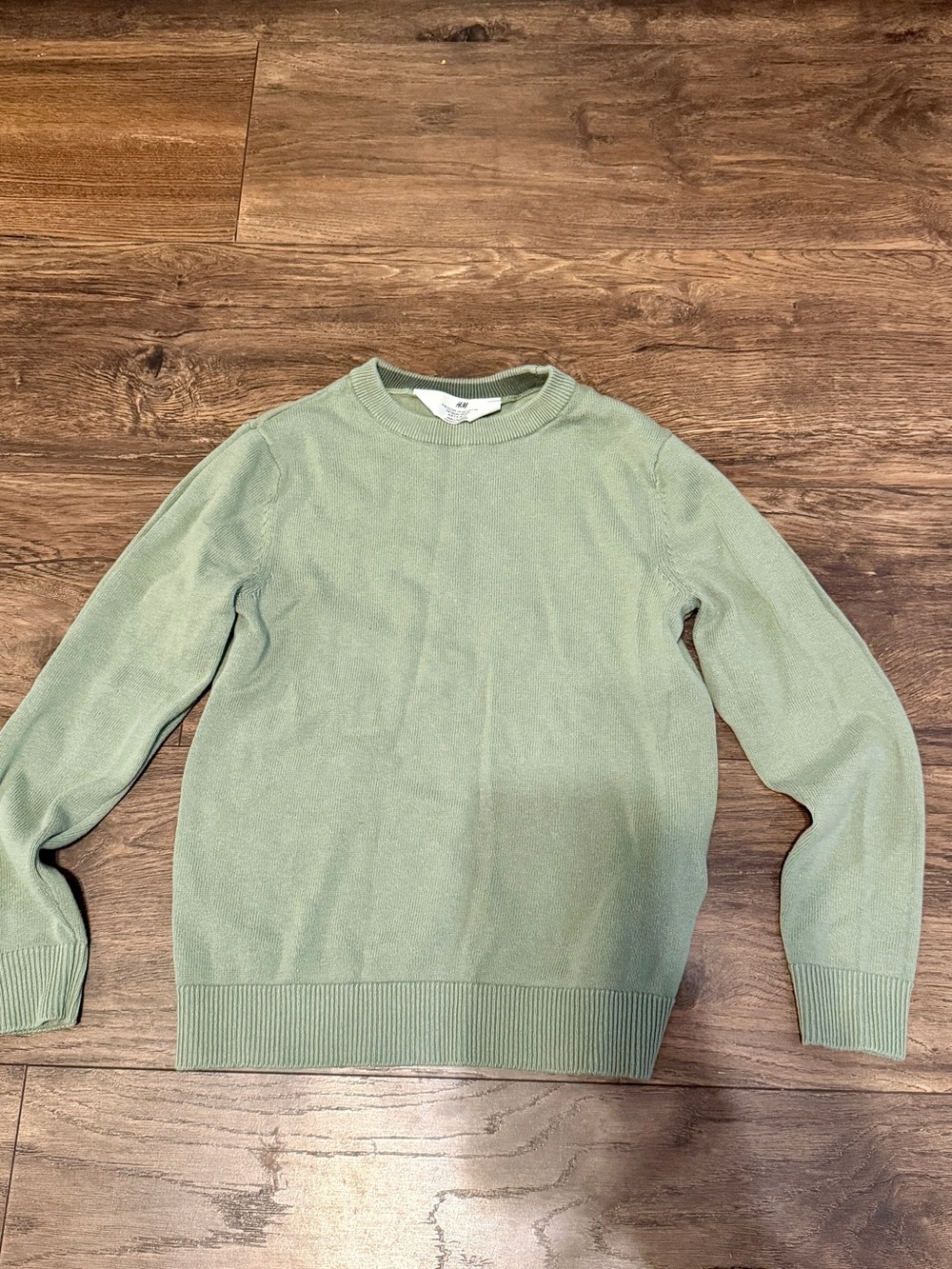 H&M Kids Sage Green Crew Neck Sweater